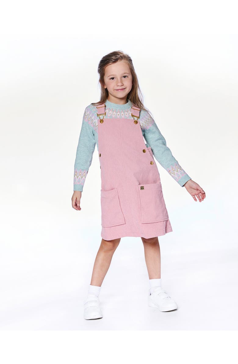 Deux par Deux Sweater with Norwegian Jacquard, Alternate, color, Turquoise Blue