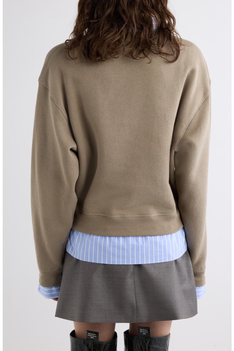 Finten C Organic Cotton Sweatshirt, Alternate, color, BEIGE/ BLUE