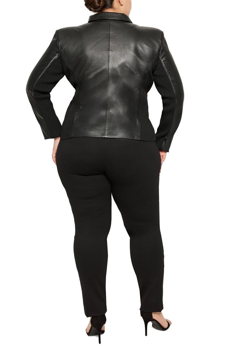 Mrs. Smith Leather Jacket, Alternate, color, Black