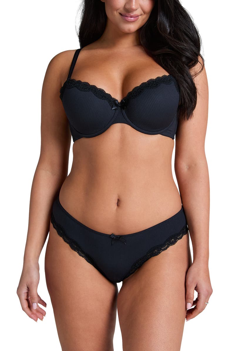 Hunkemöller Lola Brazilian, Alternate, color, Caviar