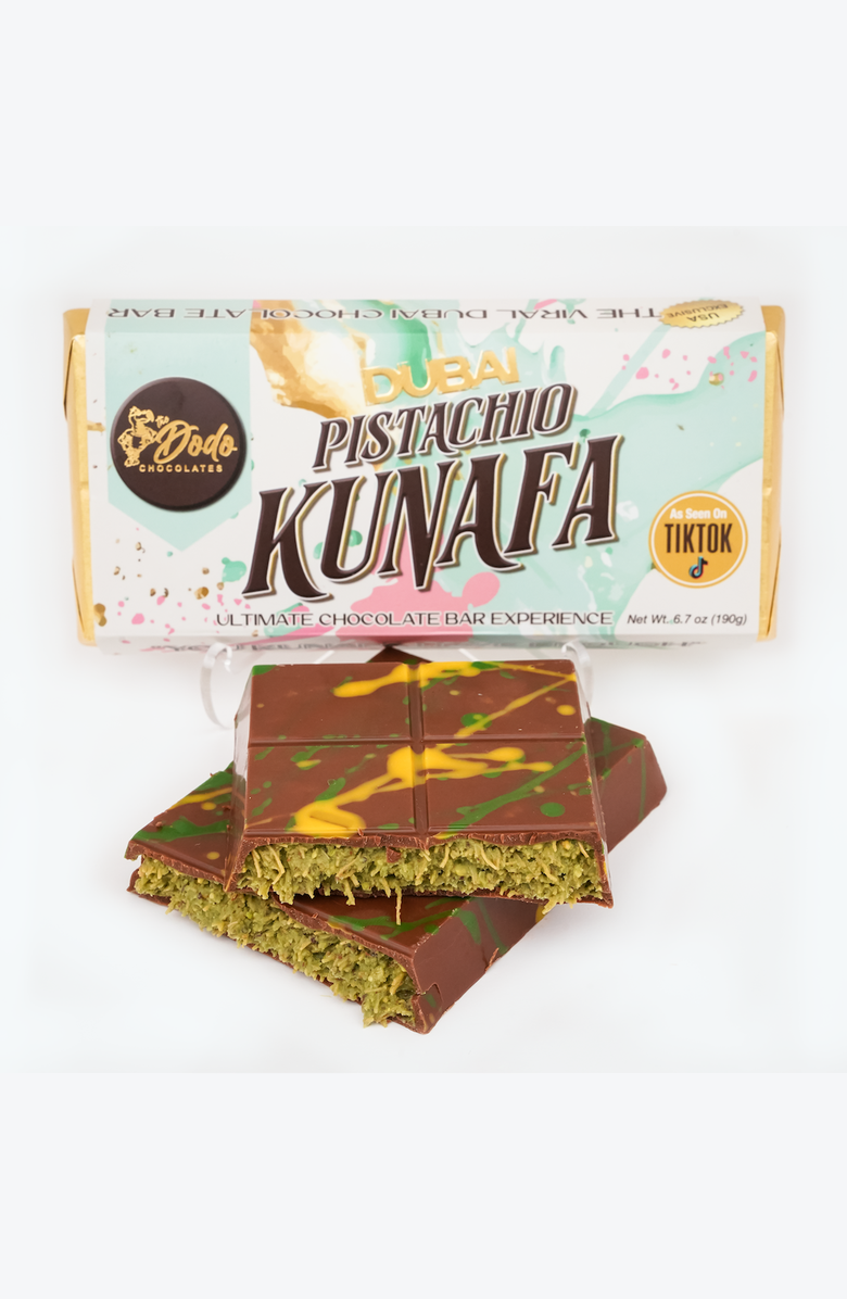 The Dodo Chocolates Viral Dubai Style Chocolate Bar, Main, color, Milk Chocolate Pistachio