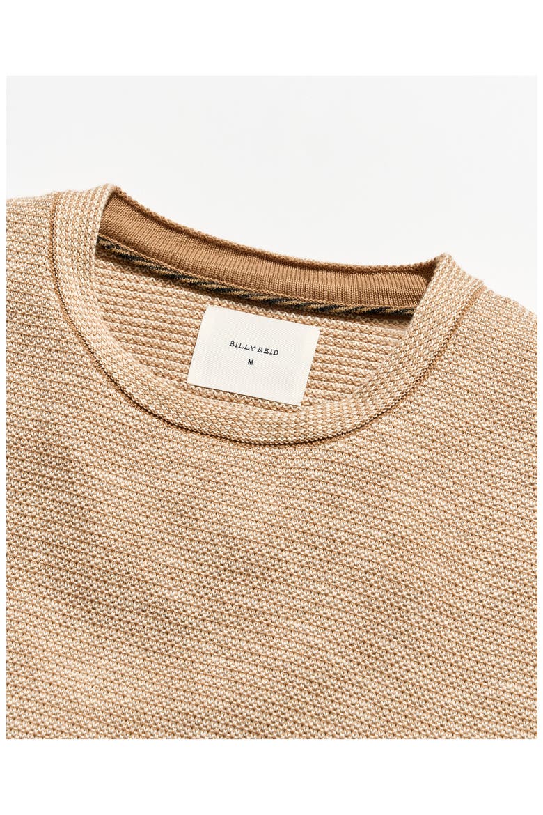 Tuck Stripe Crewneck Sweater, Alternate, color, BRITISH KHAKI