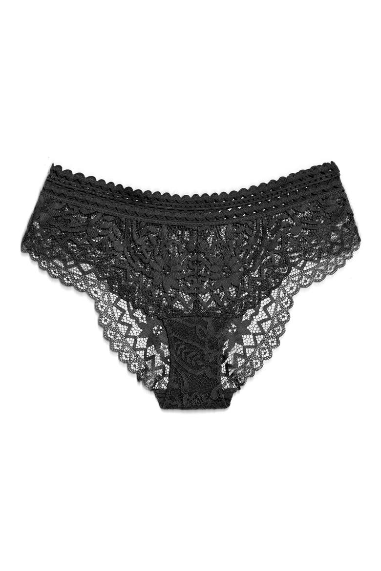 Dream Lace Briefs, Alternate, color, BLACK