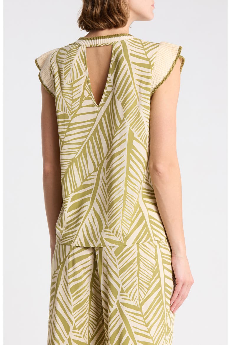 Mixed Media Top, Alternate, color, WILLOW