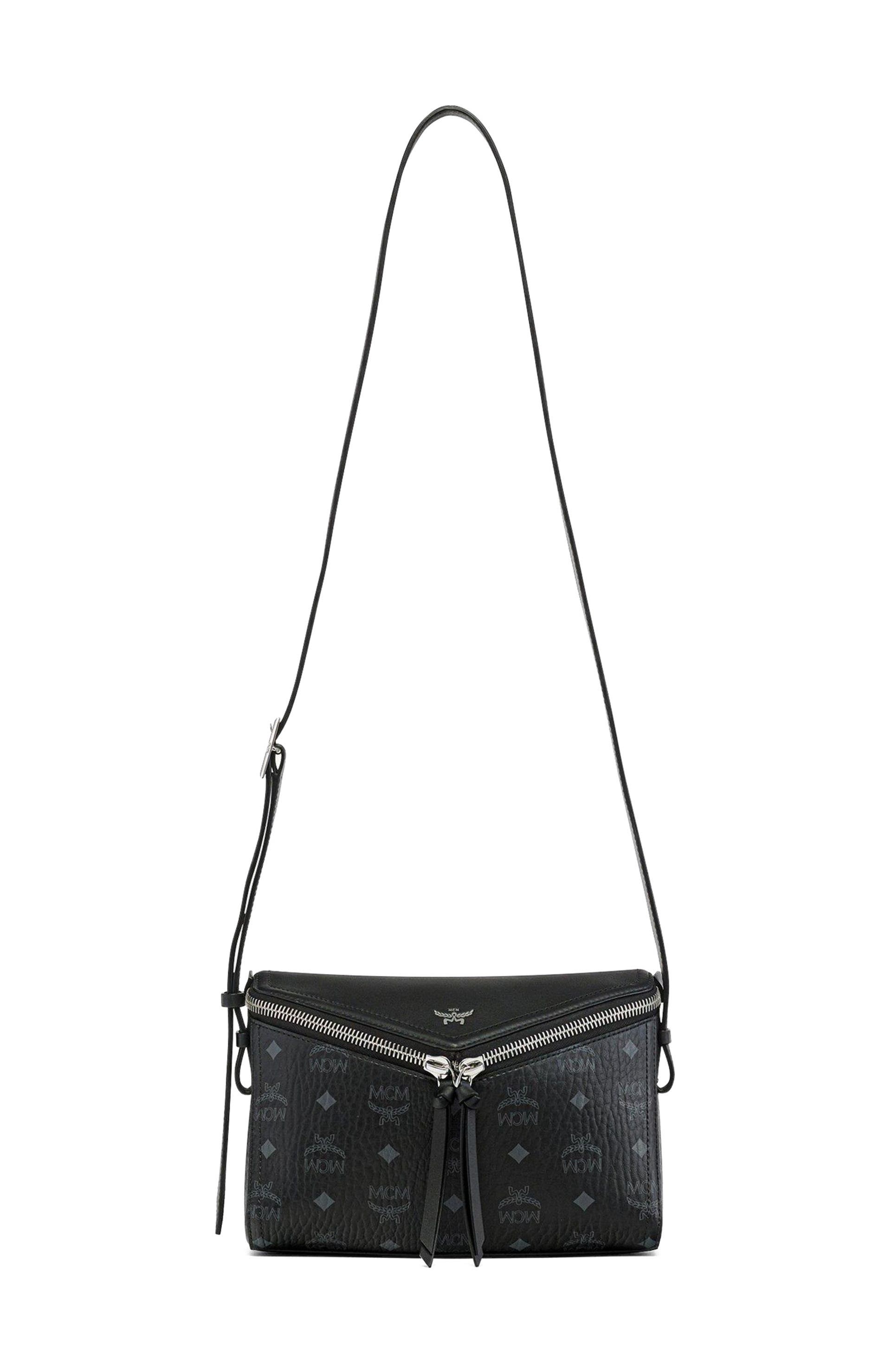 MCM Diamant 3D Shoulder Bag in Visetos Leather Mix, Alternate, color, 