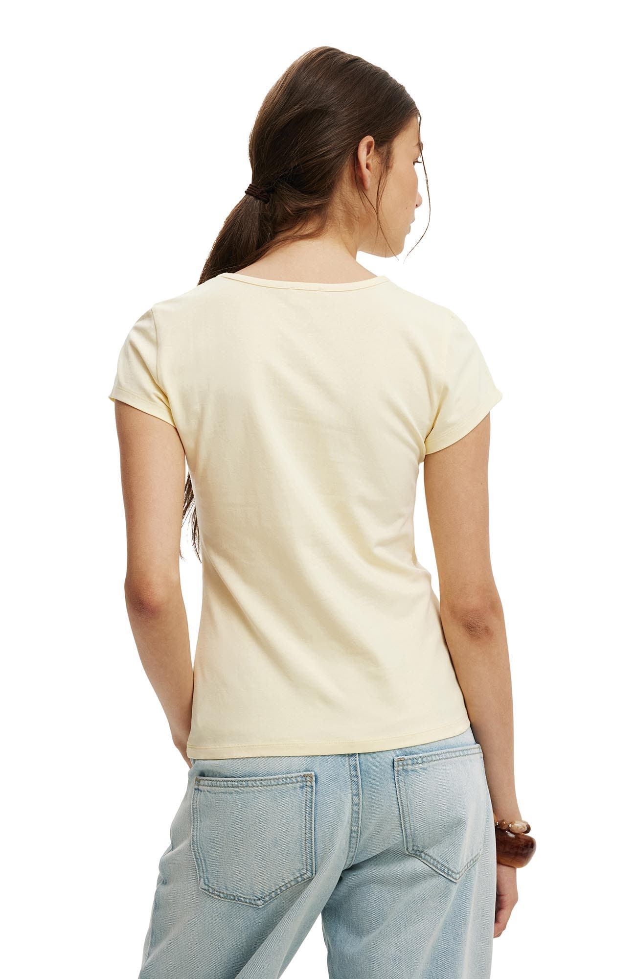 Women's Longline Crew Short Sleeve Tee - image 4