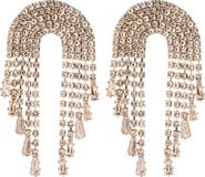 EYE CANDY LOS ANGELES Glam Time Crystal Fringe Earrings