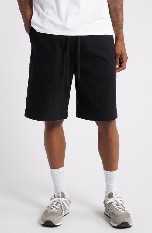 Carhartt Work In Progress Floyde Relaxed Fit Twill Shorts in Black Garment Dyed at Nordstrom, Size Xx-Large