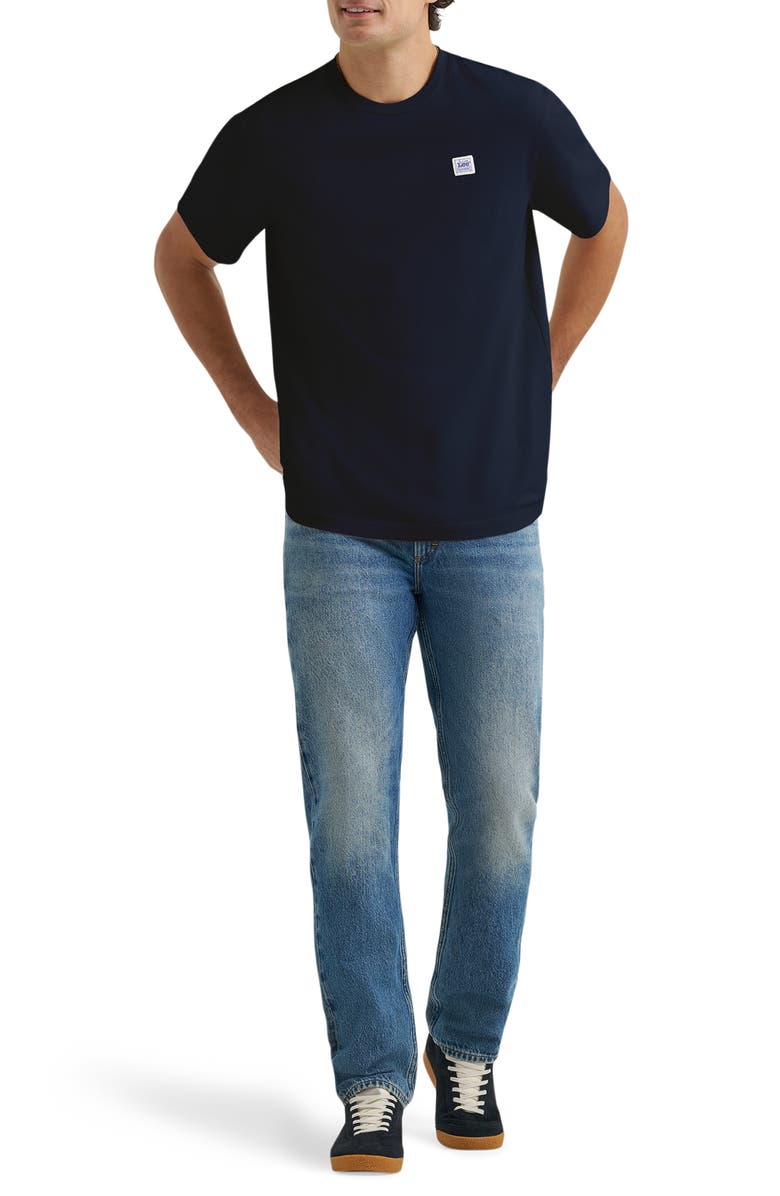 Lee Logo Patch T-Shirt, Alternate, color, Rebel Navy