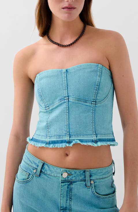 Ques Corse Denim Top