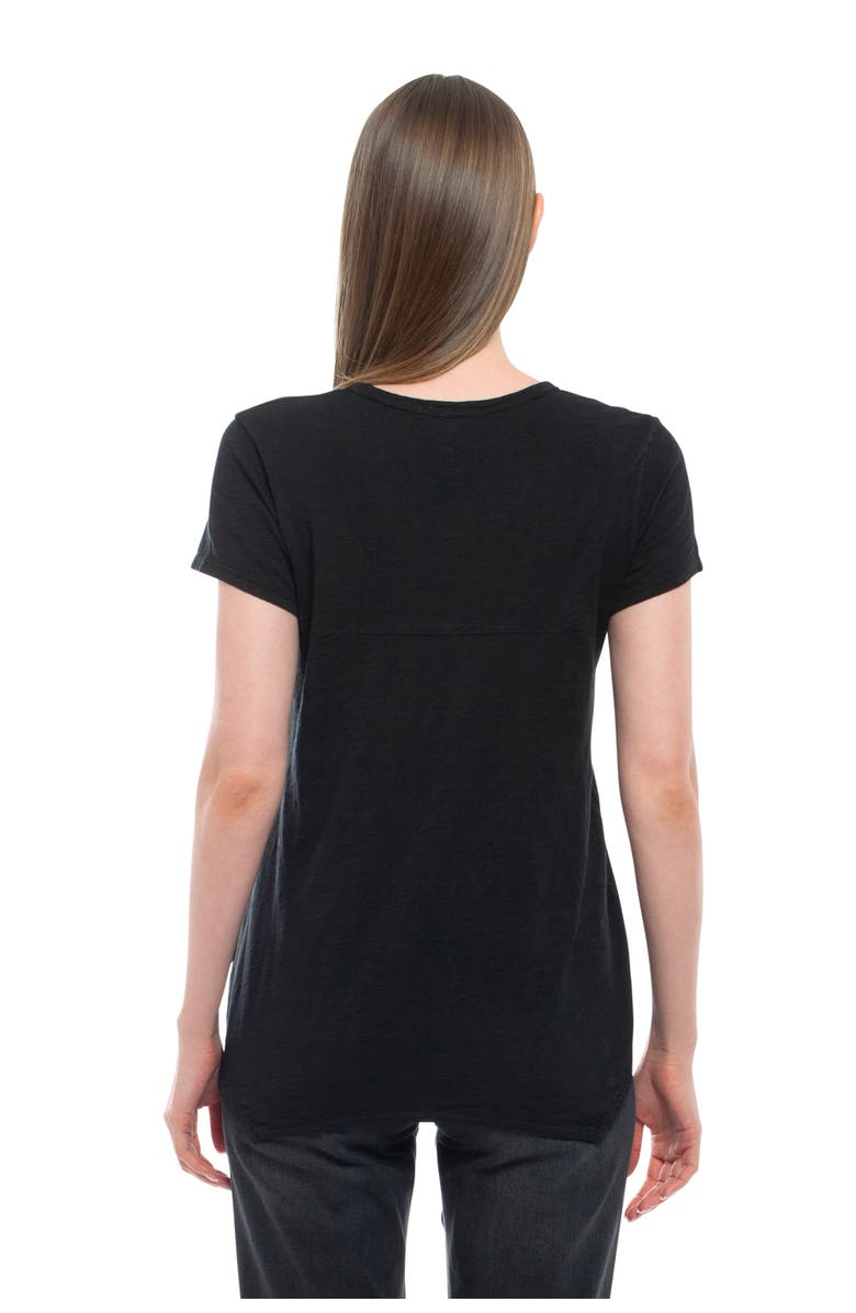 WILT Clothing Crew Neck Short Sleeve Shrunken Boyfriend Tee, Alternate, color, Black