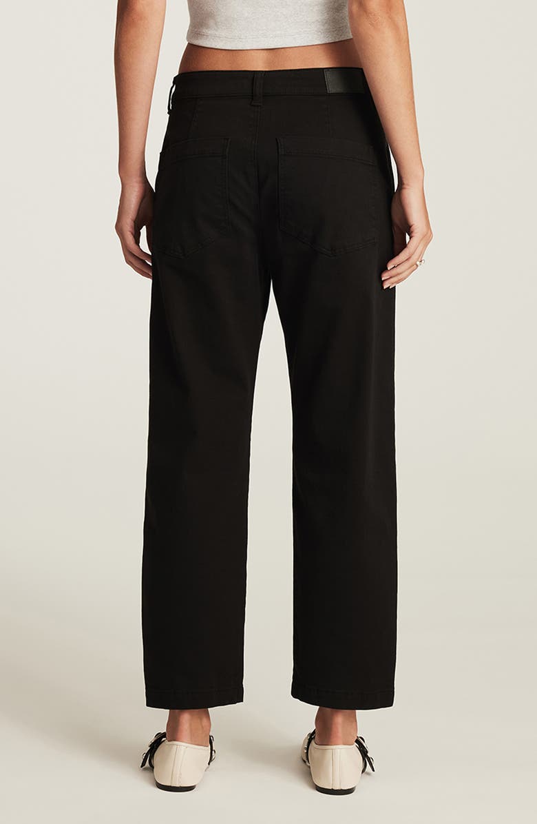 Mavi Jeans Lauren High Waist Casual Stretch Twill Pants, Alternate, color, Black Casual Twill
