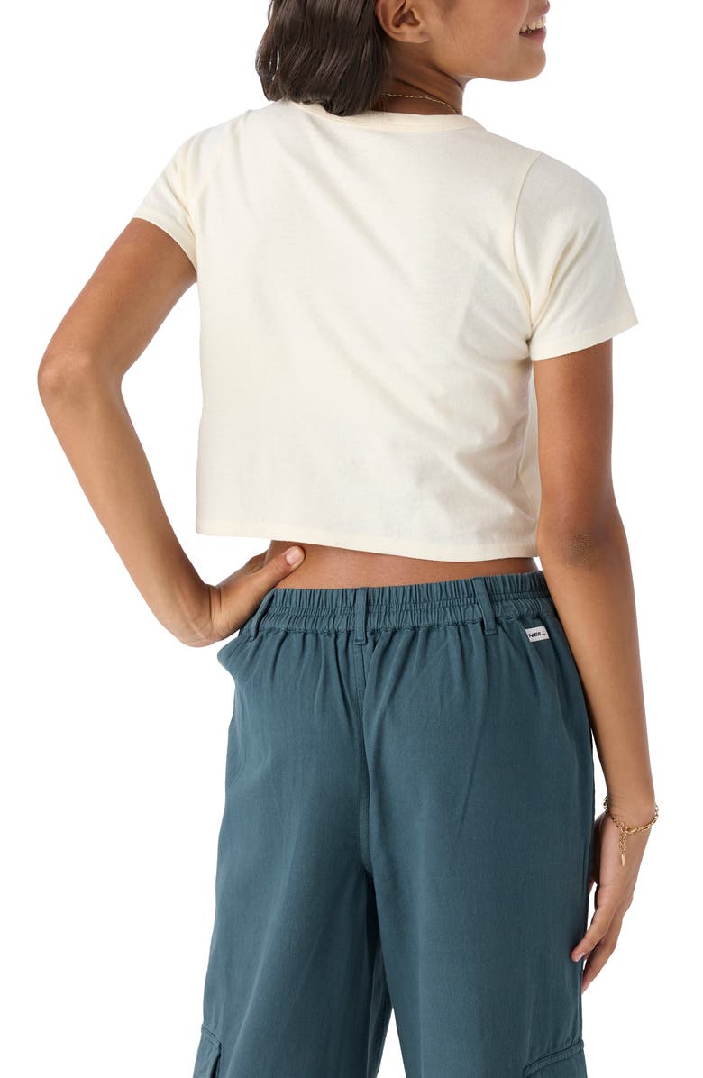 O'Neill Kids' Begonias Crop Cotton Graphic T-Shirt, Alternate, color, 