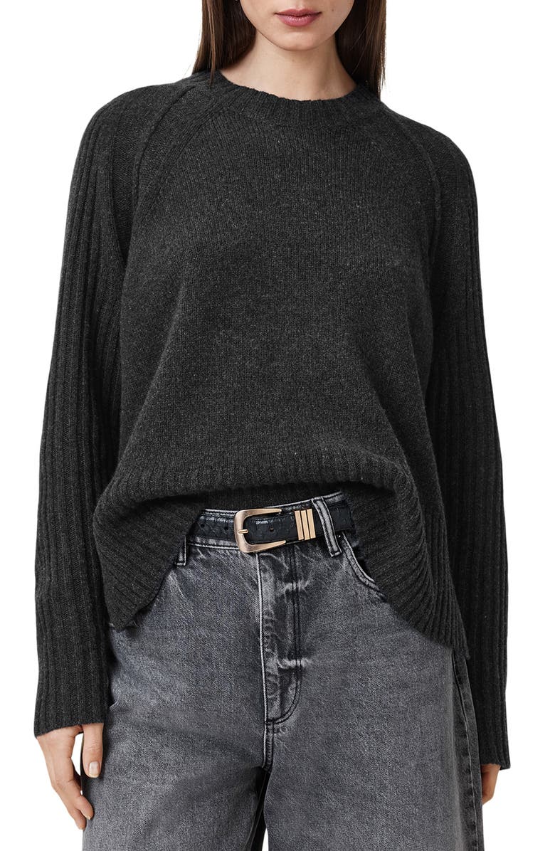 AllSaints Anthe Wool Sweater, Main, color, 