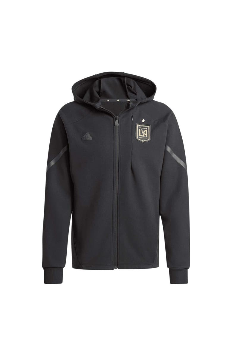 adidas Men's adidas Black LAFC 2024 Anthem Travel Raglan Sleeve Full-Zip Jacket, Main, color, Black
