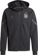adidas Men's adidas Black LAFC 2024 Anthem Travel Raglan Sleeve Full-Zip Jacket