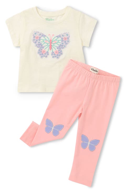 Kids' Butterfly T-Shirt & Leggings Set (Baby & Toddler)