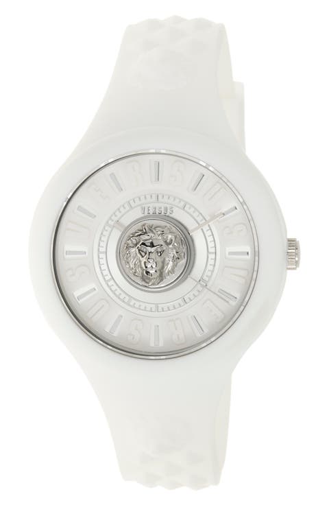 Women's Fire Island Lion Silicone Strap Watch, 39mm