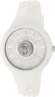 VERSUS Versace Women's Fire Island Lion Silicone Strap Watch, 39mm