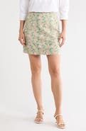 Longchamp Floral Embroidered Miniskirt