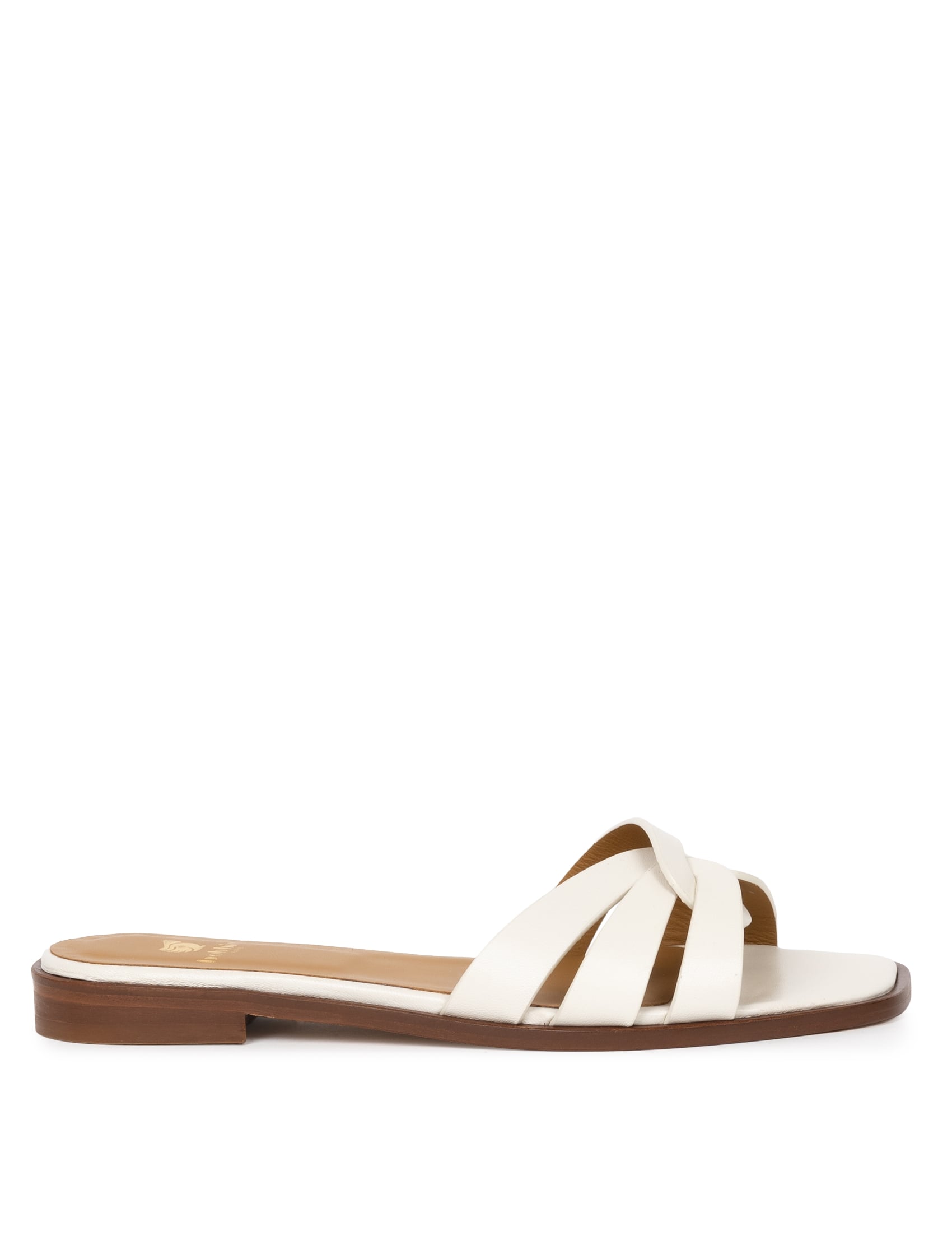 Thaïs Flat Sandals, Main, color, Milk