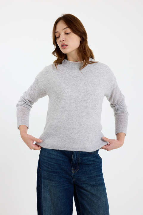 Pearl Crew Neck 100% Cashmere Sweater