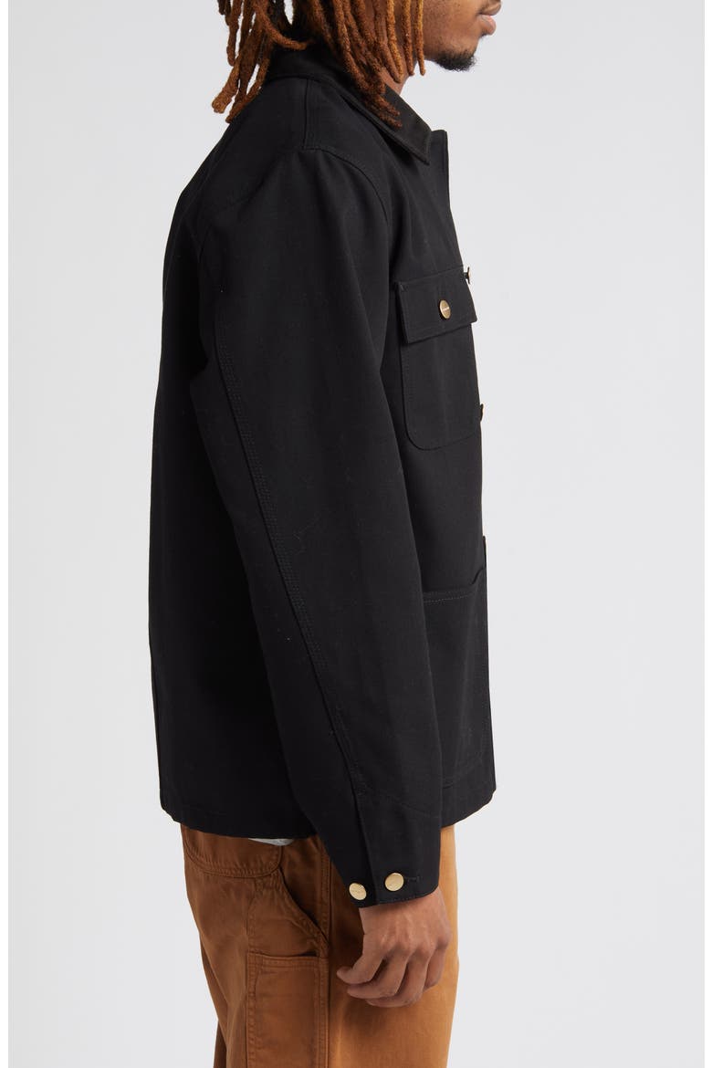Michigan Canvas Coat, Alternate, color, BLACK / BLACK RIGID