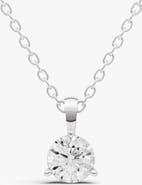 SEREIA OFFICIAL 14k Gold 0.33 ct Prong Martini Pendant Lab Grown Diamond Solitaire