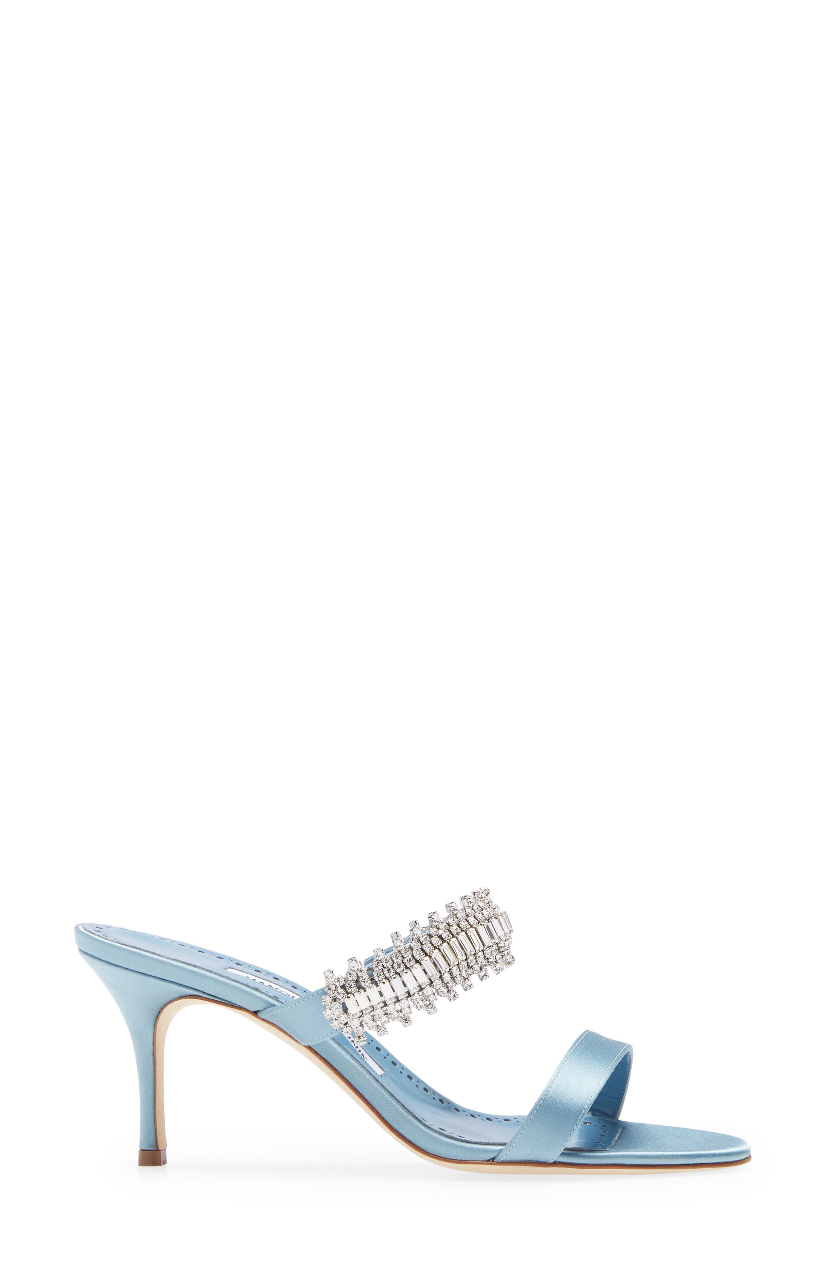 Manolo Blahnik Sako Crystal Embellished Sandal, Alternate, color, 