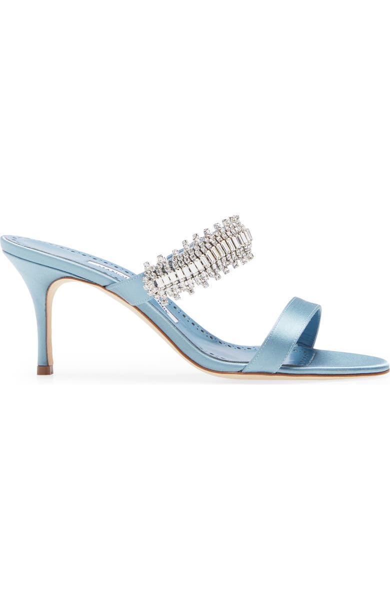 Manolo Blahnik Sako Crystal Embellished Sandal, Alternate, color,