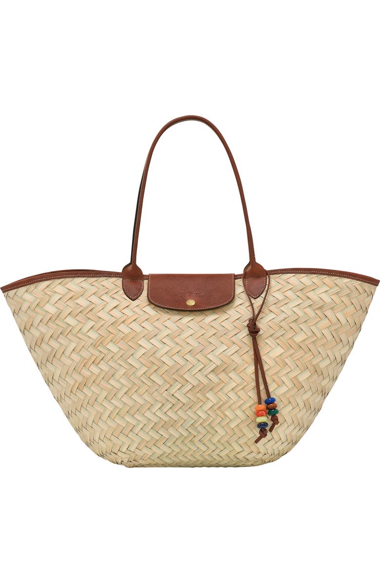 Longchamp Extra Large Le Pliage Panier Tresse Straw Tote, Main, color,