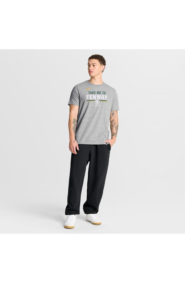 Nike Men's Nike Heather Gray Boston Red Sox City Connect Stacked T-Shirt Stacked Team Phrase T-Shirt, Alternate, color, Heather Gray