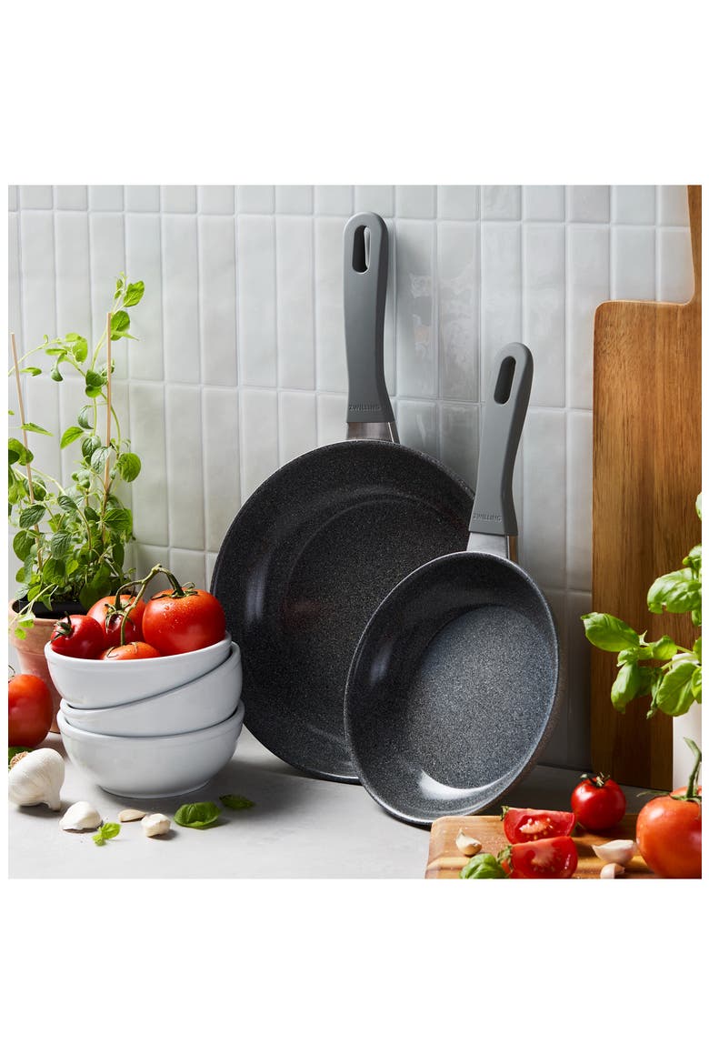 Parma Plus Ceramic Fry Pan Set, Alternate, color, GREY