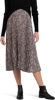 Ripe Maternity Florence Floral Pleated Maternity Skirt