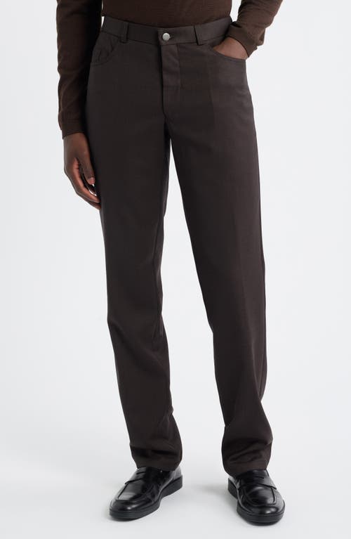 Jack Victor Sage Five-pocket Pants In Brown