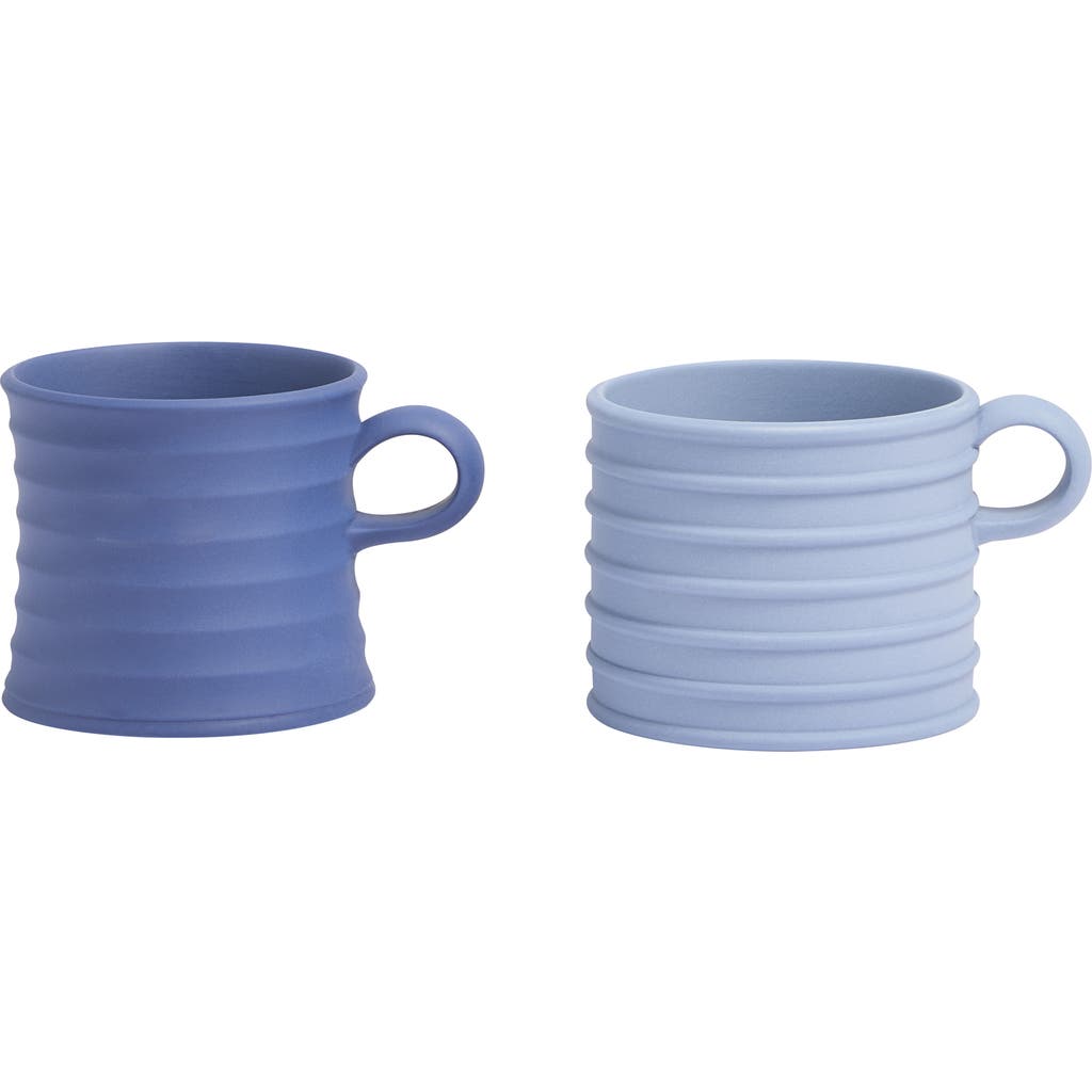 Wedgwood X Jw Anderson Set Of Two Stoneware Mugs In Blue