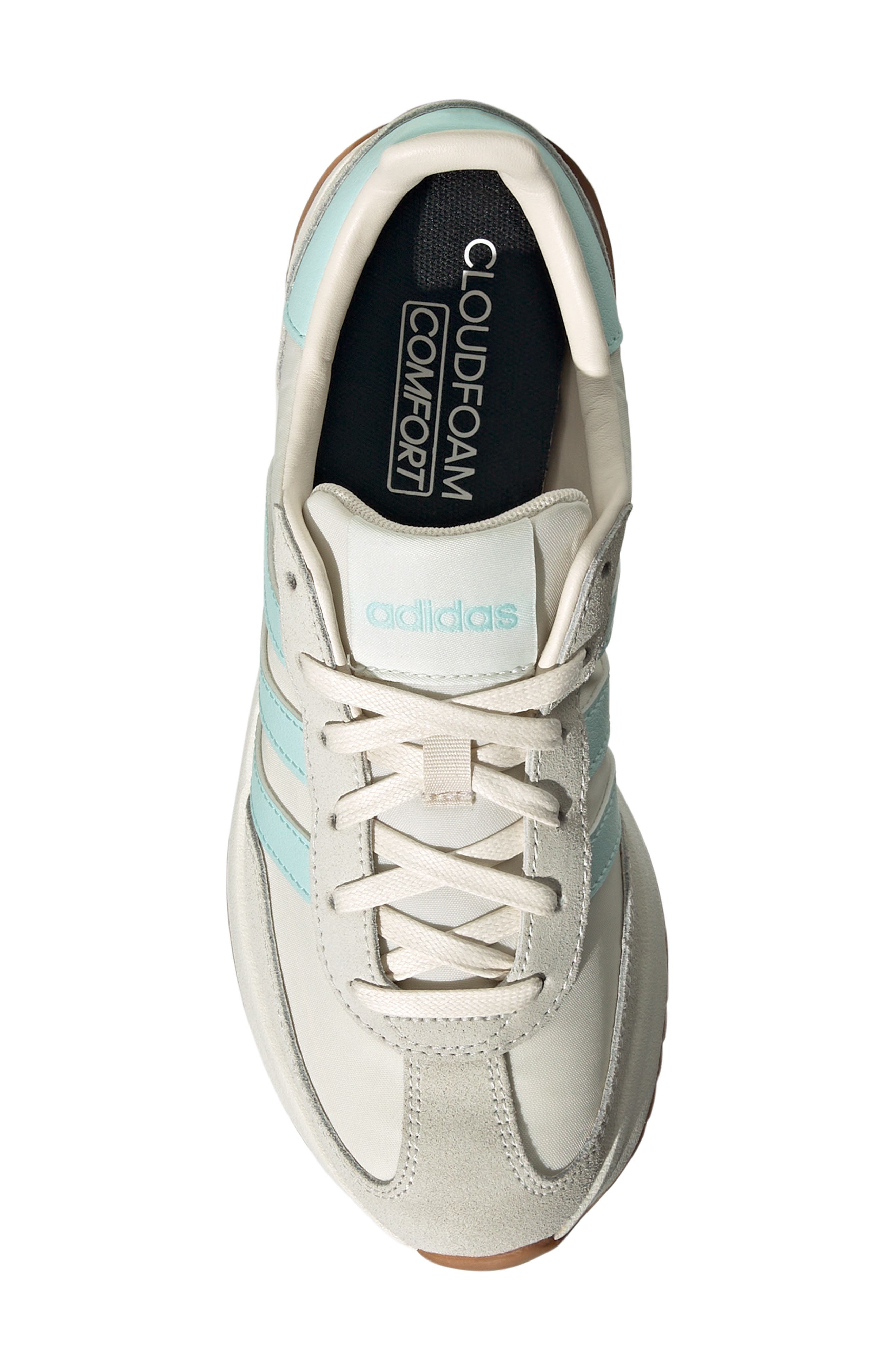 adidas Run 70s 2.0 Sneaker, Alternate, color, White/ Aqua/ Off White