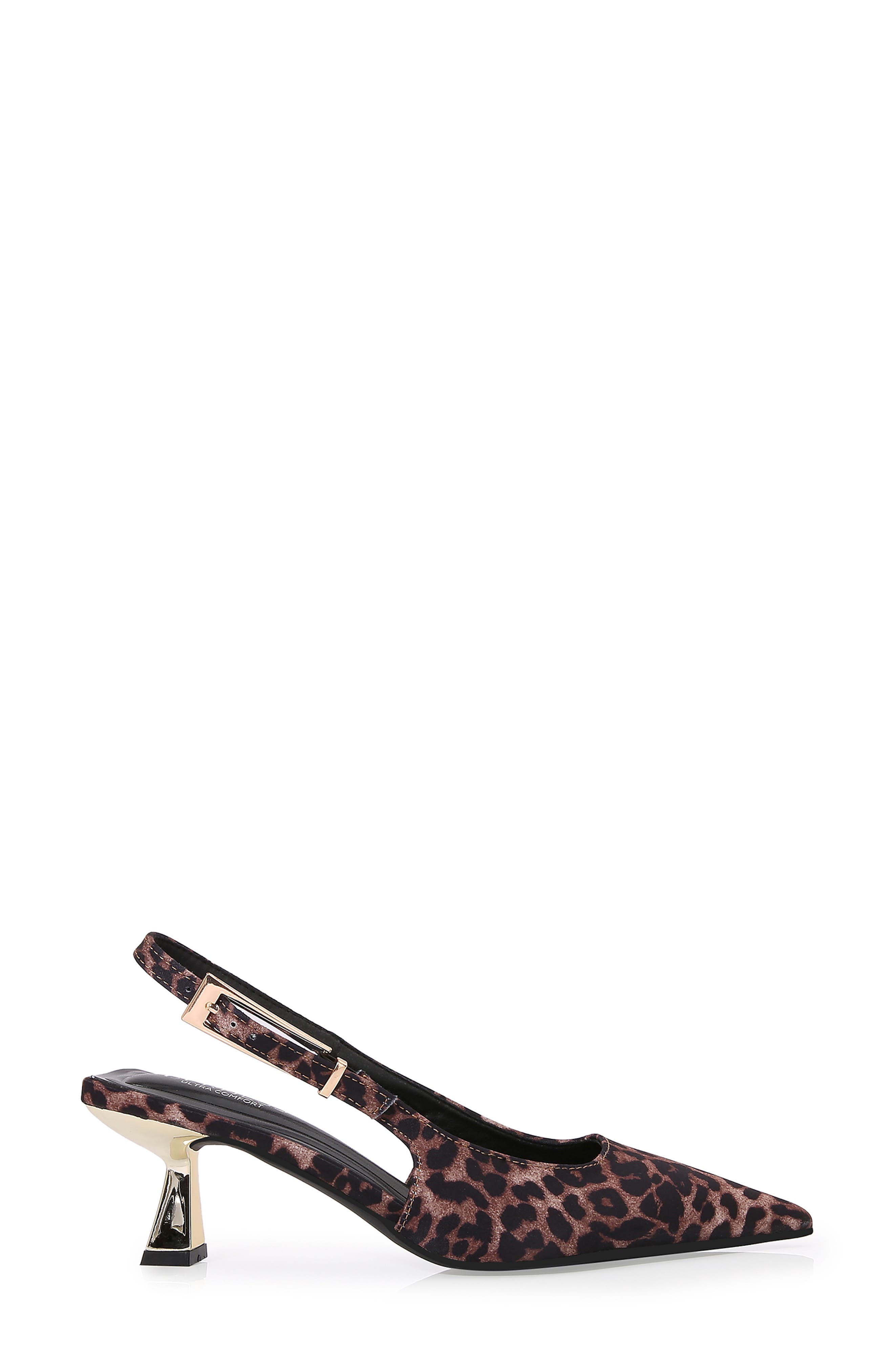 Cassandra Kitten Heel Slingback Pump, Alternate, color, LEOPARD