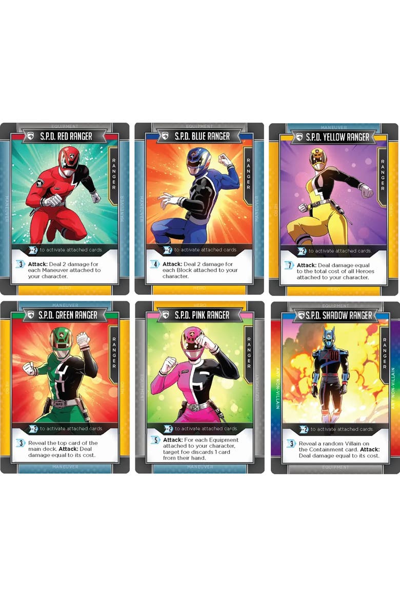 Power Rangers Deckbuilding Game S.P.D. To The Rescue Expansion Set, Alternate, color, Multicolored