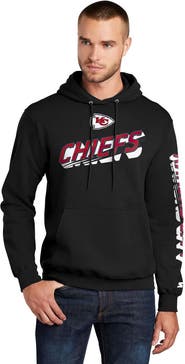 STARTER Men's Starter Black Kansas City Chiefs Wordmark Logo Pullover Hoodie