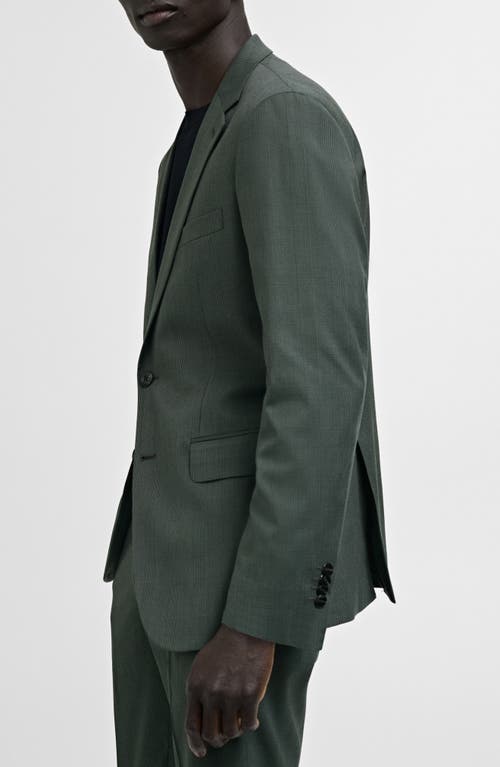 Mango Milan Slim Fit Stretch Sport Coat In Green