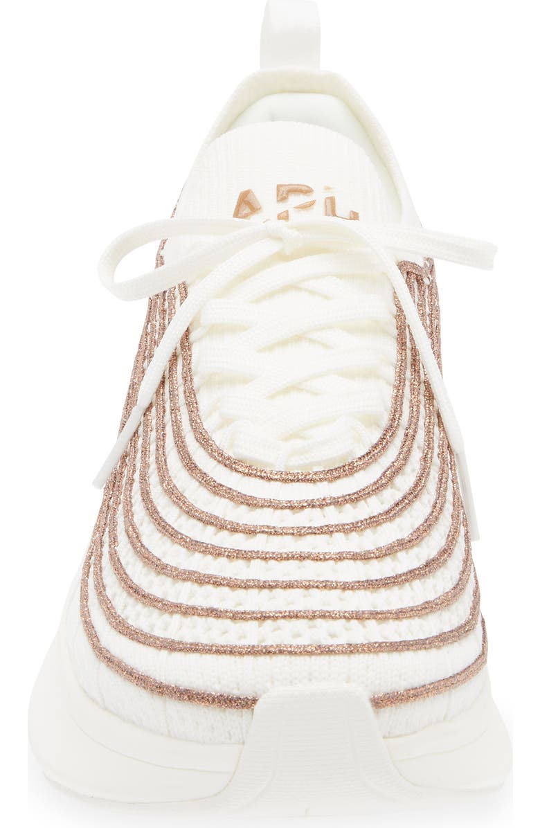 APL TechLoom Zipline Running Shoe, Alternate, color, Ivory / Bronze