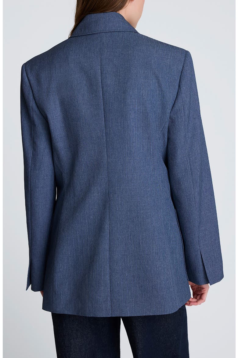 Contour Double Breasted Jacket, Alternate, color, CADET BLUE MULTI
