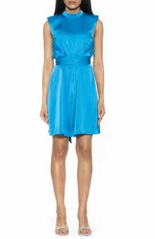Alexia Admor Brixton Mock Neck Sleeveless Shift Dress