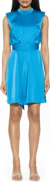 Alexia Admor Brixton Mock Neck Sleeveless Shift Dress