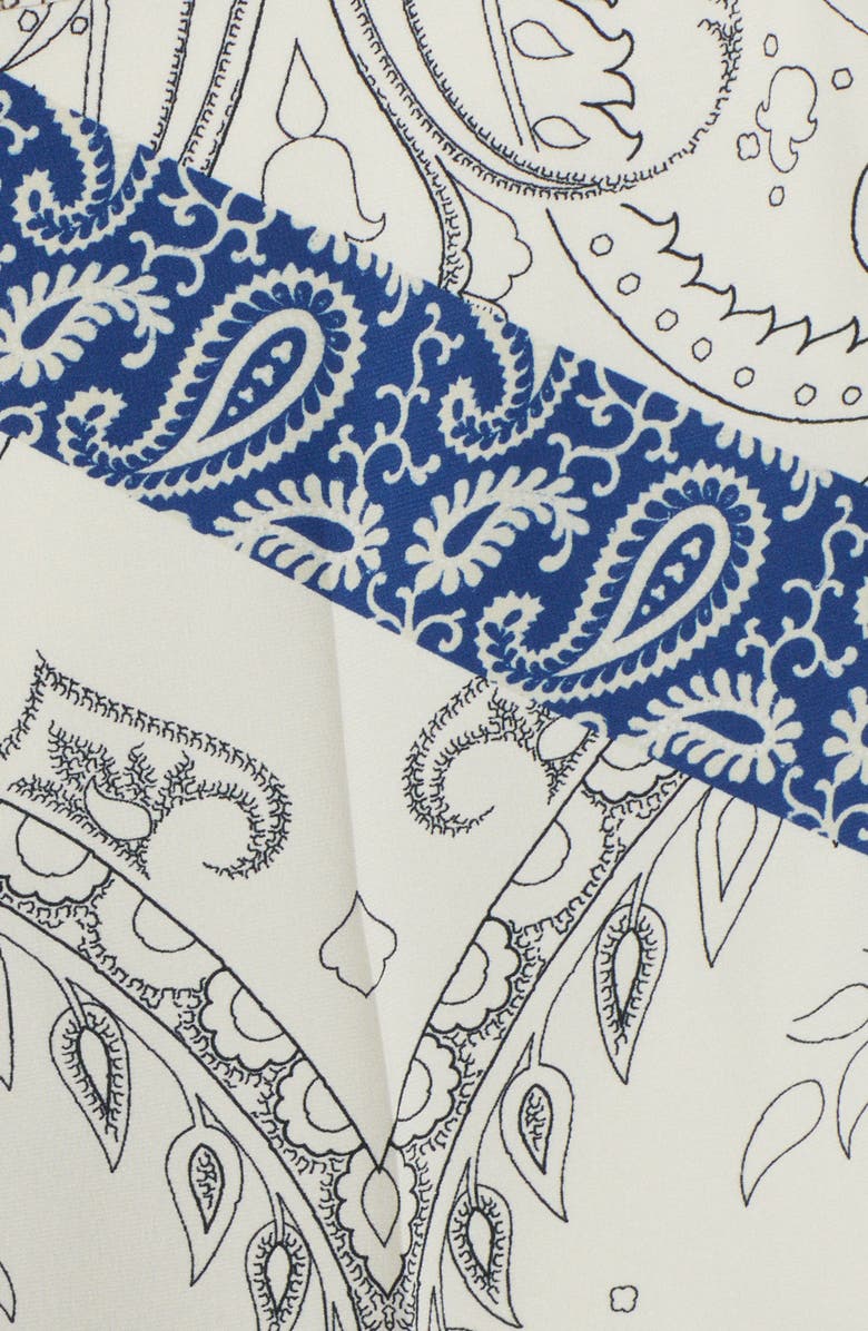 Etro Patchwork Print Silk Palazzo Pants, Alternate, color, 