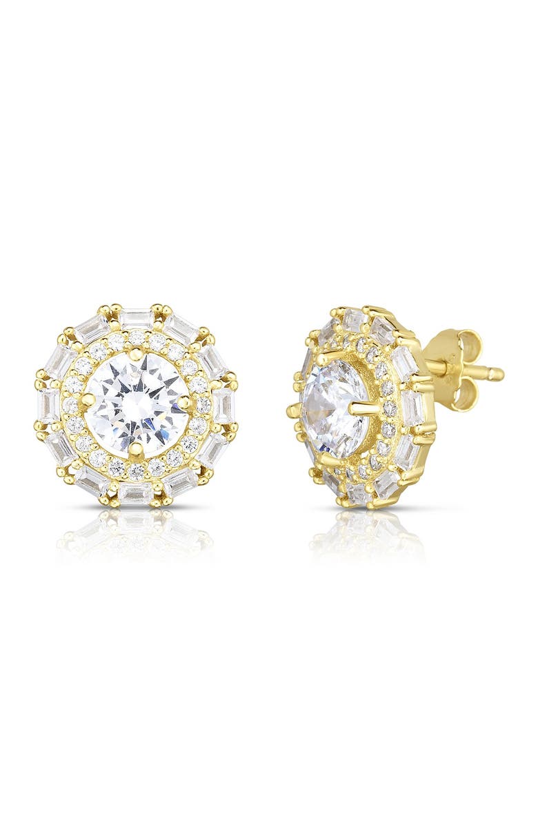SPHERA MILANO Gold Vermeil Stud Earrings, Main, color, 