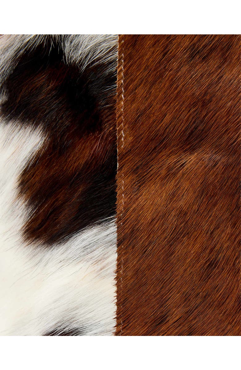 AllSaints Izzy Genuine Calf Hair Tote, Alternate, color, Cow Print