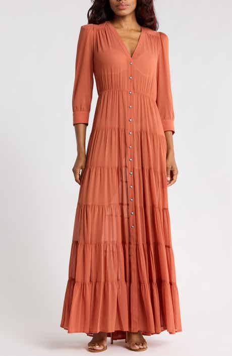 Seraphina Tiered Long Sleeve Maxi Dress