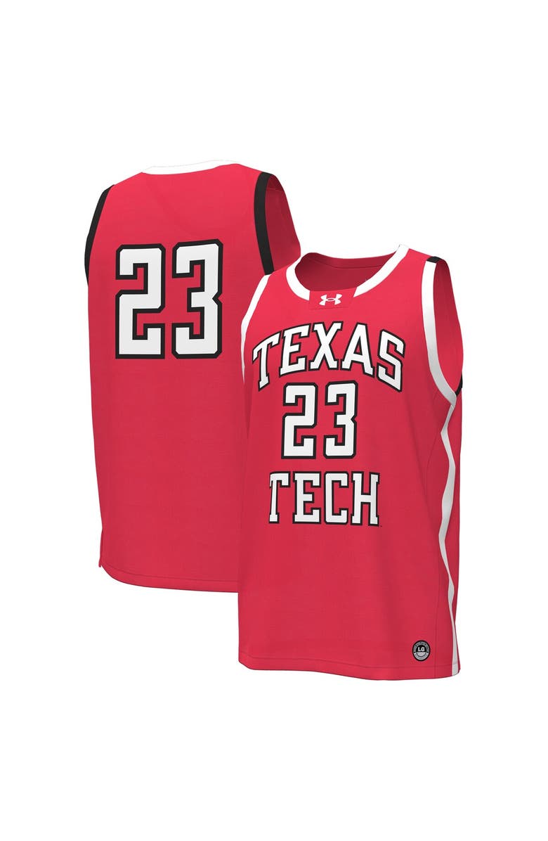 Under Armour Men's Under Armour #23 Red Texas Tech Red Raiders Replica Basketball Jersey, Alternate, color, Red